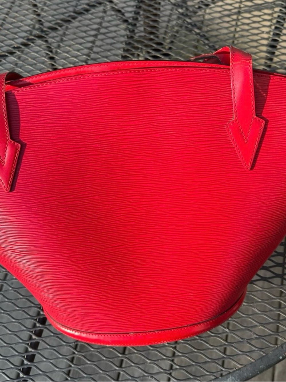 Louis Vuitton Red Epi Leather Tote